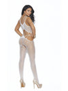 Elegant Moments  EM-12005 Crochet Suspender Bodystocking Elegant Moments