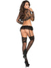 Elegant Moments  EM-1966 Lace garter belt with double layers Elegant Moments