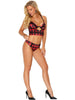 Elegant Moments EM-30052 Buffalo Plaid Print Mono Wire Cami Top-Cami Set-Elegant Moments-S-Plaid-SatinBoutique