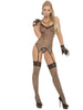 Elegant Moments EM-1411 3 PC Set Camisette G-string and Stockings Elegant Moments