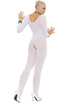 Elegant Moments EM-1606 Opaque Long Sleeve Crotch Bodystocking Also in plus size Elegant Moments
