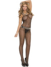 Elegant Moments EM-1614 Crochet Bodystocking with open crotch also in plus size Elegant Moments