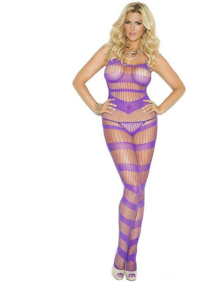 Elegant Moments EM-1658Q Strappy Bodystocking with Open Crotch Elegant Moments