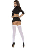 Elegant Moments EM-1708 Opaque Thigh Hi with Satin Bow Elegant Moments