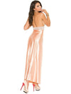 Elegant Moments EM-1969 Lace and charmeuse halter neck gown. Elegant Moments