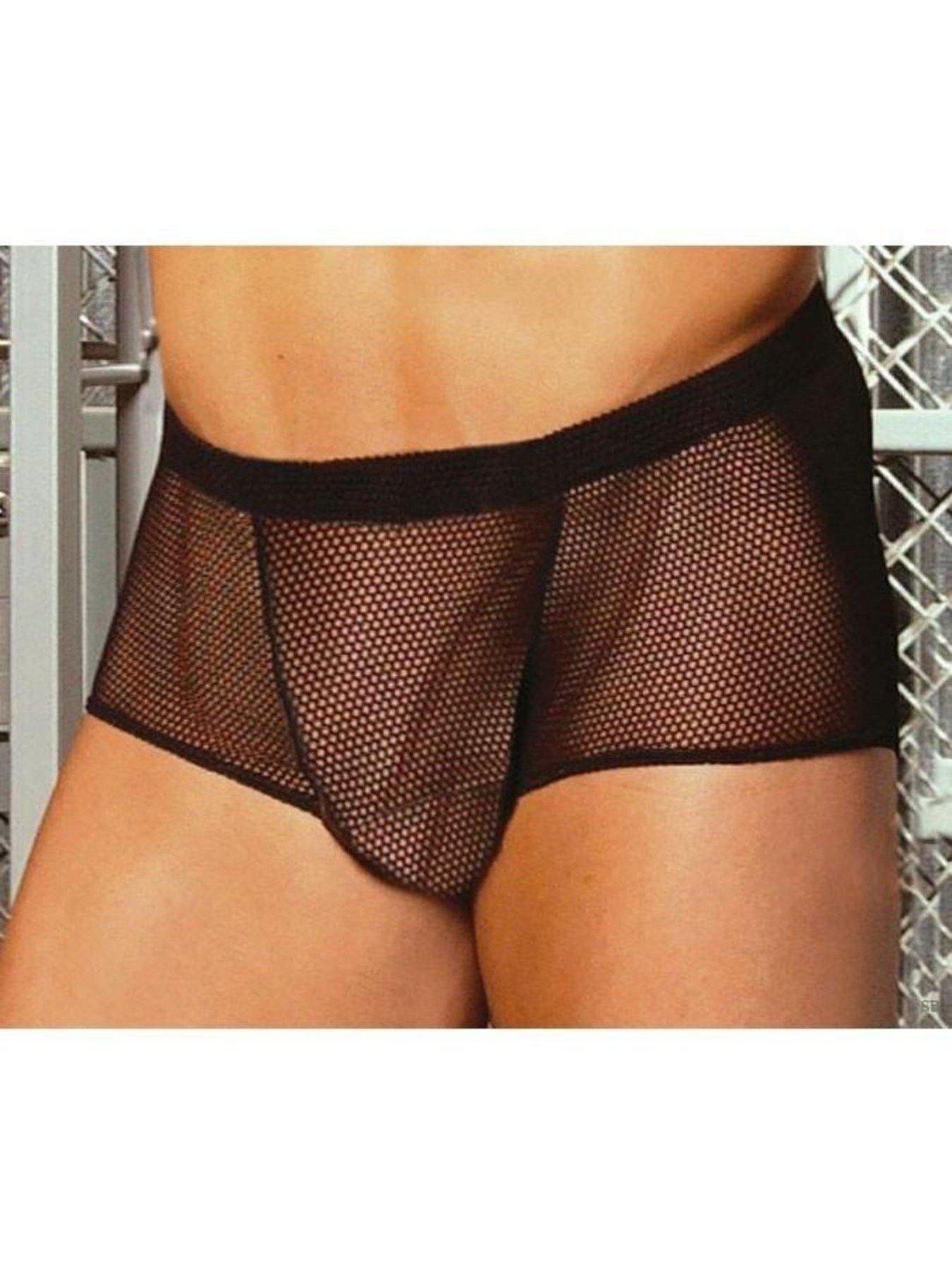 Elegant Moments EM-243 Men's Fishnet boxer Elegant Moments