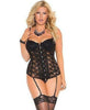 Elegant Moments EM-4140 Lace bustier with underwire cups Elegant Moments