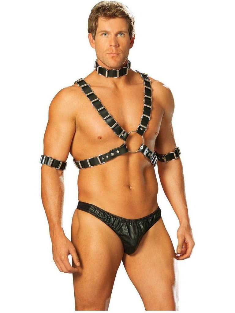 Elegant Moments EM-L9663 Men's 4 piece adjustable harness set Elegant Moments