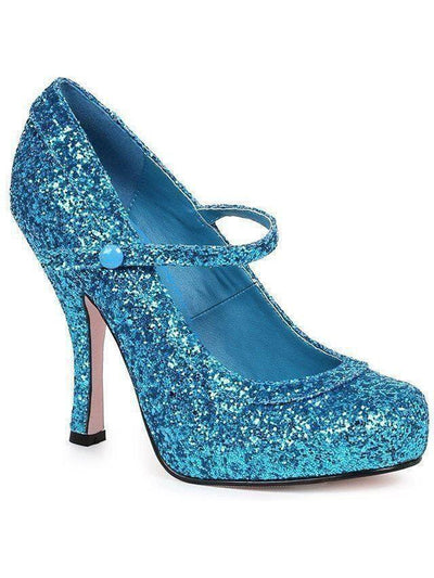 Ellie Shoe E-423-CANDY 4" Glitter Mary Jane With 1"Concealed Platform. Ellie Shoes