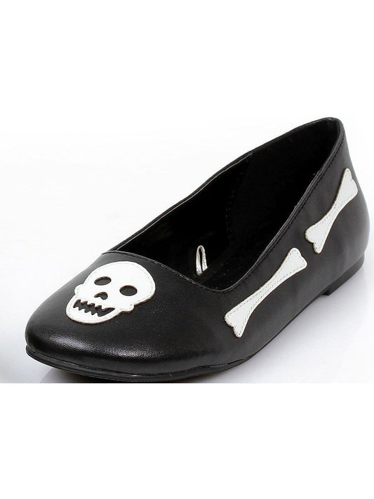 Ellie Shoes E-013-Bones 0 Bones And Skull Ballet Flat Children Ellie Shoes