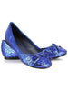 Ellie Shoes E-016-Mila-G Adult Glitter Flat With Bow Ellie Shoes