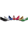 Ellie Shoes E-016-Mila-G Adult Glitter Flat With Bow Ellie Shoes