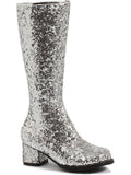 Ellie Shoes E-175-Dora-G 1 Heel Children Glitter Gogo Boot Ellie boty