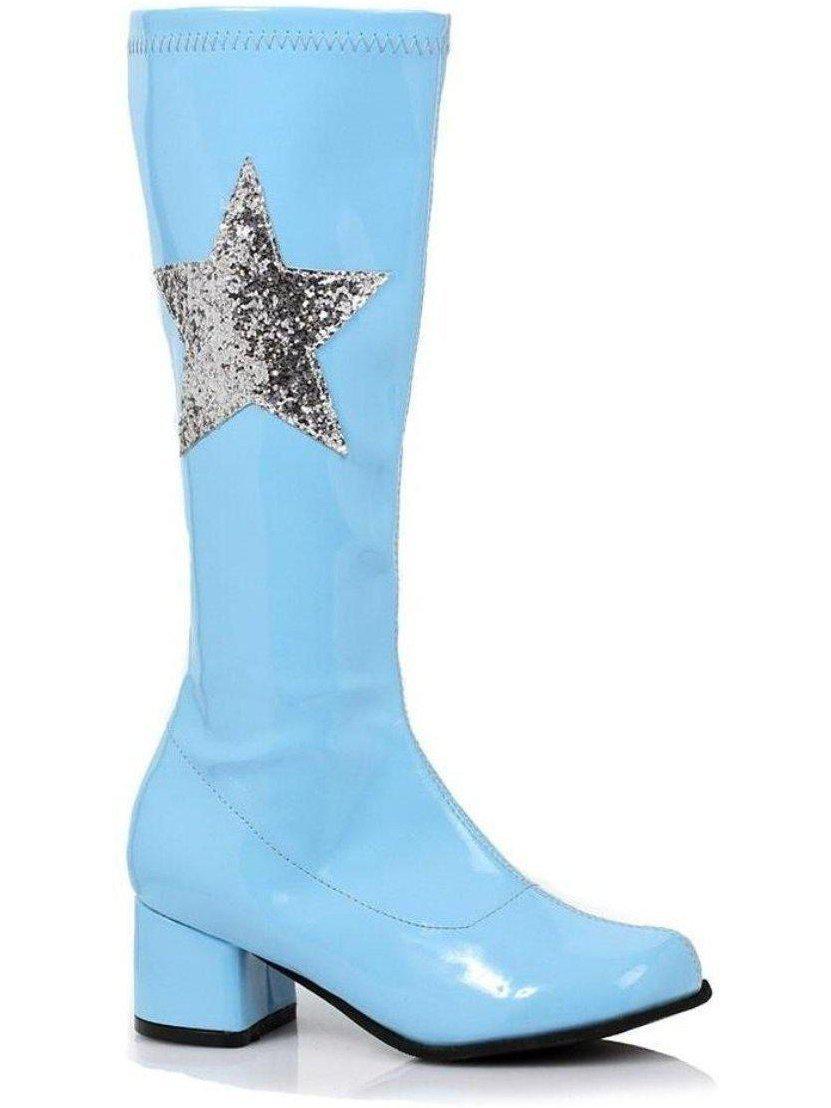 Ellie Shoes E-175-Star 1 Heel Gogo Boot With Star Children Ellie Shoes