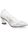 Ellie Shoes E-201-Anastasia 2 Heel Clear slipper Ellie Shoes voor kinderen