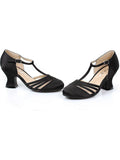 Ellie Shoes E-222-Lucille 2 Heel Satin Dance Shoe Barn Ellie Shoes