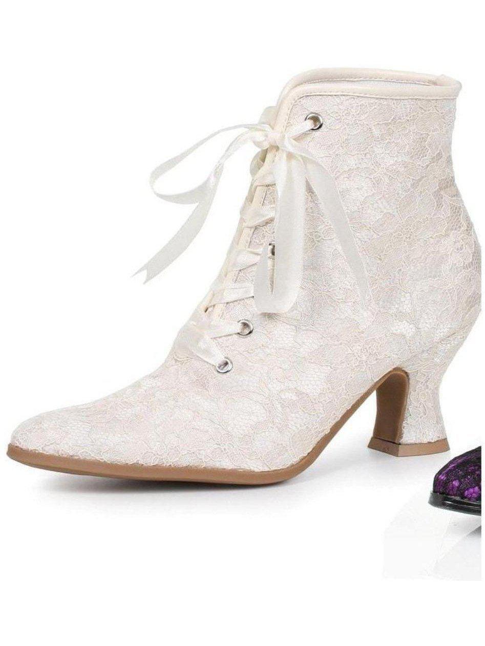 Ellie Shoes E-253-Elizabeth 2 Heel Boot with Lace Ellie Shoes