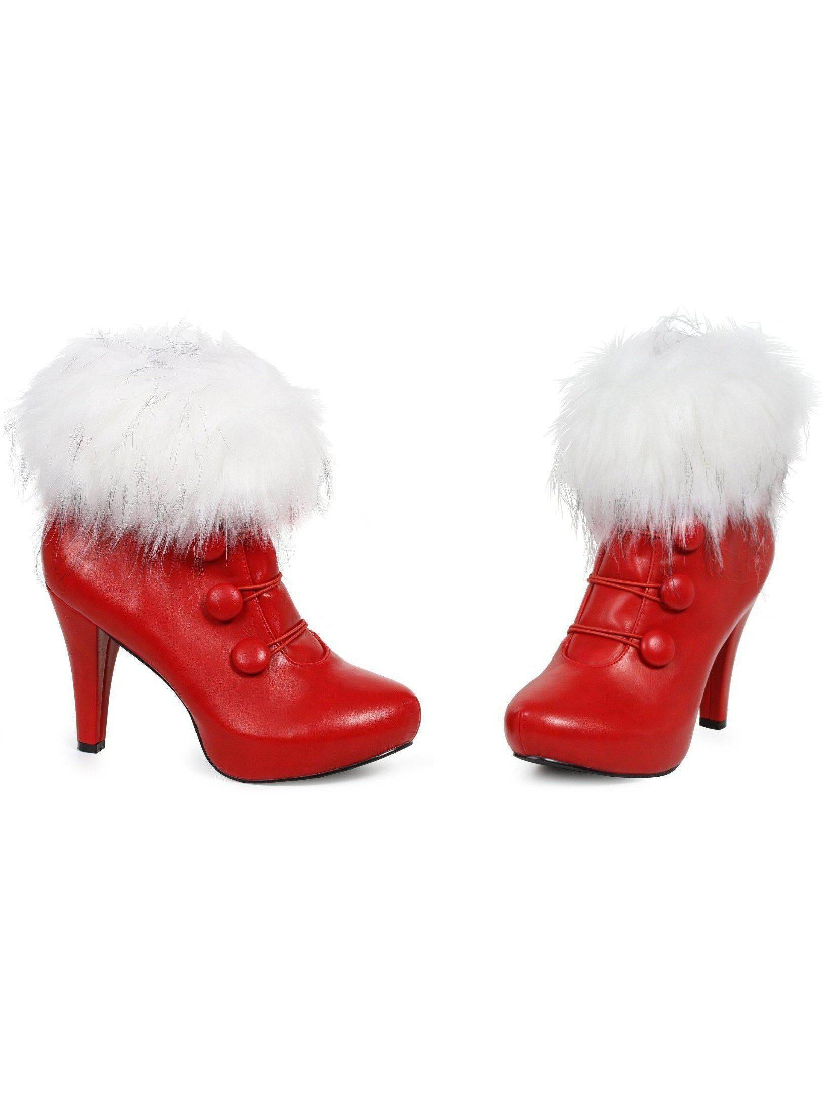 Ellie Shoes E-414-CLAUS 4" Women Bootie with Faux Fur Ellie Shoes