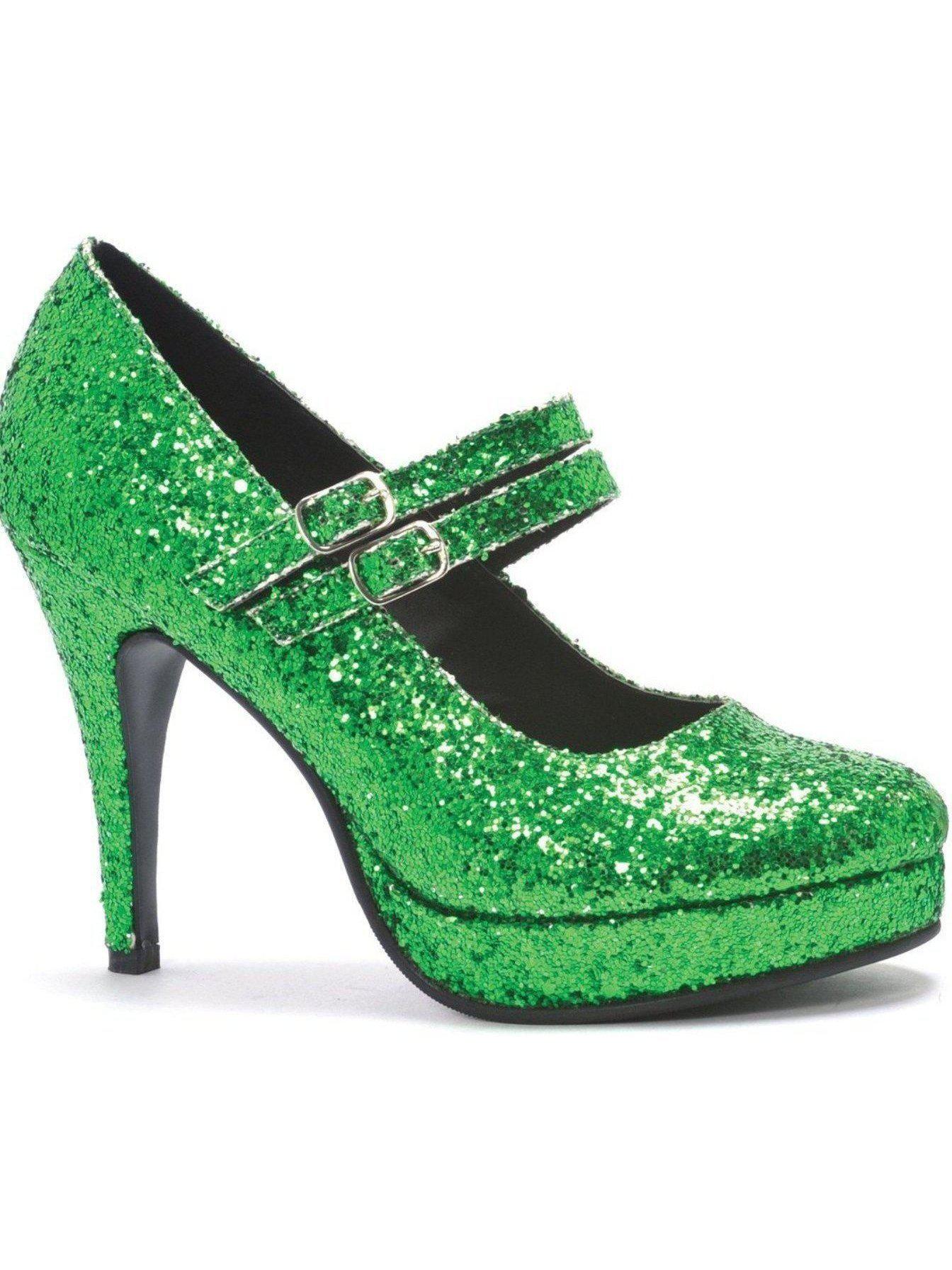 Ellie Shoes E-421-Jane-G 4 Double Strap Glitter Mary Jane Ellie Shoes