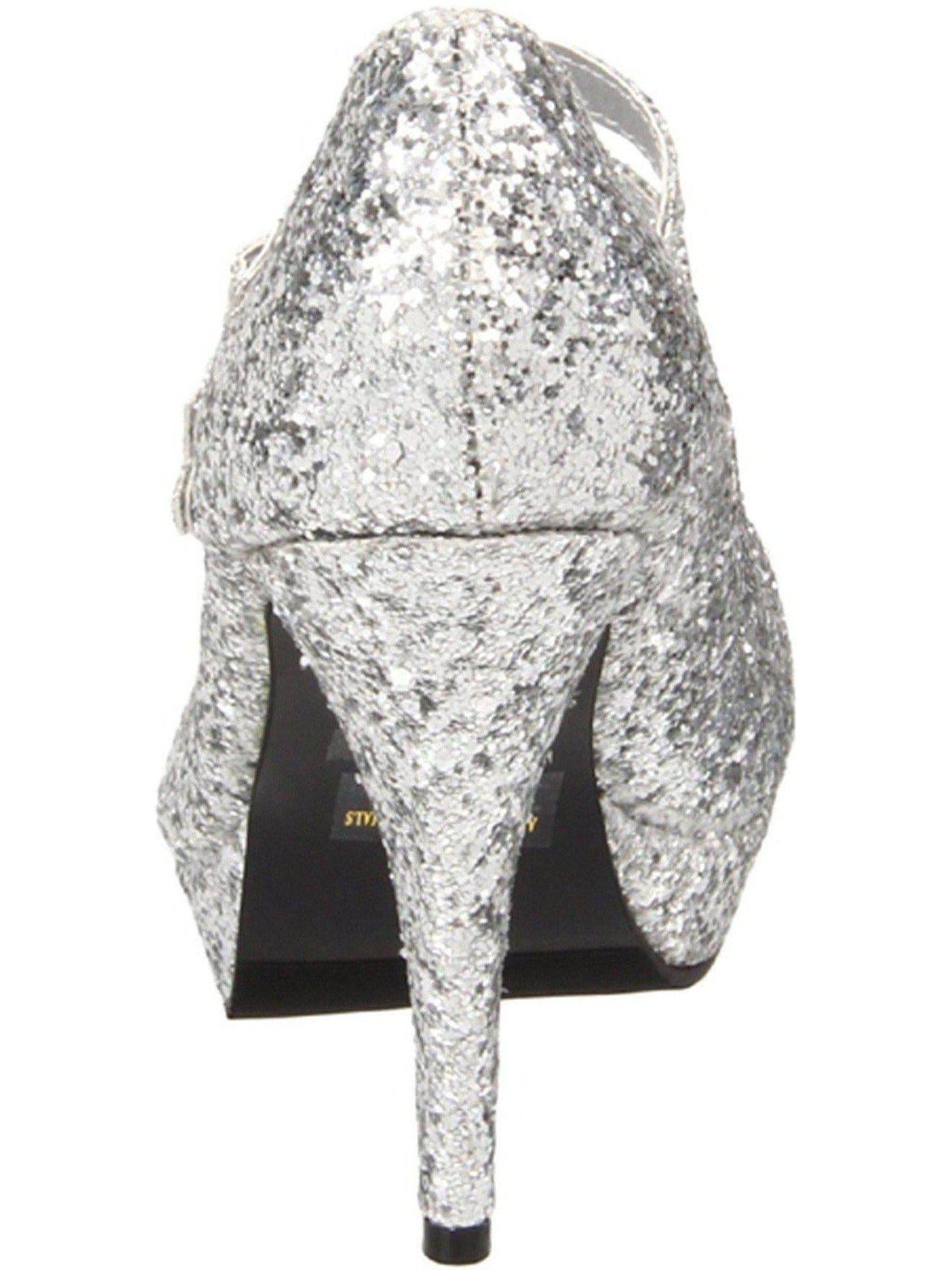 Ellie Shoes E-421-Jane-G 4 Double Strap Glitter Mary Jane Ellie Shoes