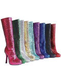 Ellie Shoes E-421-Zara 4 Knee-High Boot with Glitter Ellie Shoes