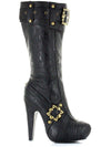 Ellie Shoes E-426-Aubrey 4 Knee High Steampunk Boots With Buckles And Studs Ellie Shoes