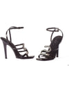 Ellie Shoes E-508-Chantel 5 Heel Strap Sandal with Snake Decor Ellie Shoes