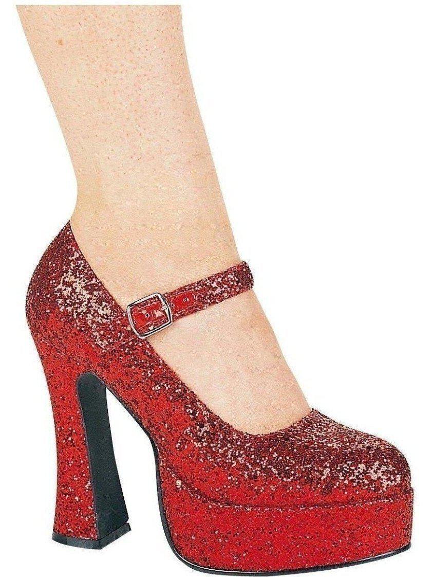 Ellie Shoes E-557-Eden-G 5 Chunky Heel Glitter Mary Jane Ellie Shoes