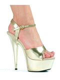 Ellie Shoes E-609-Chrome 6-puntige chromen stiletto sandaal Ellie Shoes