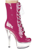 Ellie Shoes E-609-Diana 6-spids stiletto ankelstøvle med lynlås Ellie Shoes