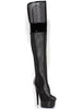 Ellie Shoes E-609-Ivy 6 Peep Toe Thigh High Mesh Boot Ellie Shoes