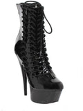 Kasut Ellie 609-Milla 6 Heel Ankle Boots dengan Inner Zipper Ellie Shoes