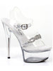 Ellie Shoes E-609-Tiffany 6 Heel Sandal With Rhinestones Ellie Shoes