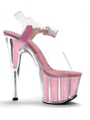 Ellie Shoes E-709-Glitter 7-spiss stiletto sandal med glitter Ellie-sko