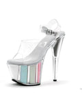 Ellie Shoes E-709-Glitter Sandalia de tacón de aguja con 7 puntas y purpurina Ellie Shoes