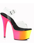Scarpe Ellie E-709-Rainbow 7 pollici con scarpe Ellie dal design arcobaleno