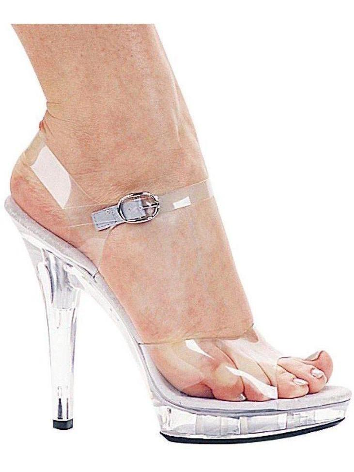 Ellie Shoes E-M-Brook 5" Heel Clear Sandal Ellie Shoes