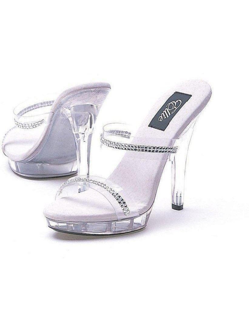 Summer Refreshing Women High-heeled Sandals Shoes Sexy Crystal Transparent  Diamond Sexy Brand Plus Size