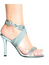 Ellie Shoes IS-E-457-Paula 4 Heel Rhinestone Sandal Gold Sz 6 Ellie Shoes