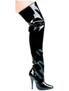 Ellie Shoes IS-E-Susie 5" Heel Thigh High Boots, Black, Size 6 Ellie Shoes