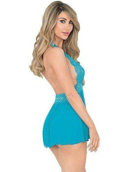 Escante Queen Baby Doll EL-EH36542X in Luxurious Black, Red, Ocean Blue & Midnight Purple Escante