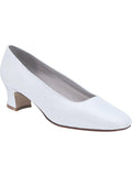 IS-Dyeables June 2" Heel B Wide White Satin Pump Size 5, Hochzeitsschuh Dyeables