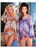 IS-SOH-1053 Sexy Nightshirt of Chiffon Animal Print matching thong IS-Shirley of Hollywood