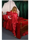 IS-Woman Drawstring Pyjama of Lingerie Satin Style 1030 Satin Boutique