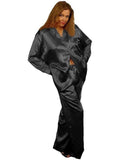 IS-Woman Drawstring Pajama of Lingerie Satin Style 1030 Satin Boutique