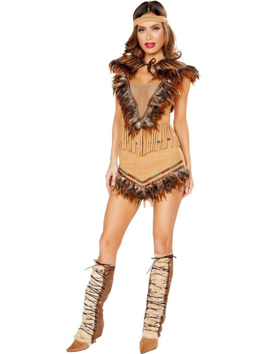 Roma RM-10117 3pc Cherokee inspirovaný dámský kostým Hottie Romský kostým