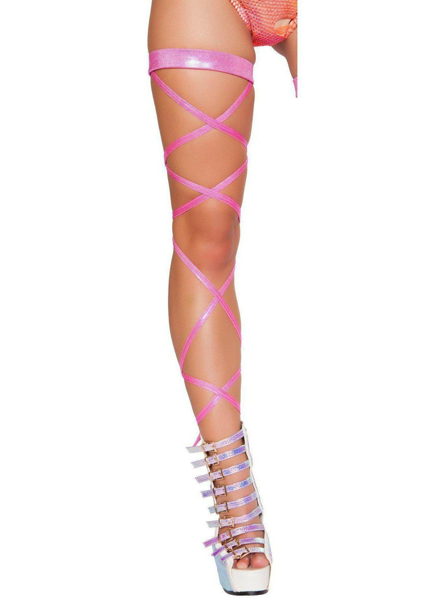 Roma RM-3322 100 Shimmer Leg Strap with Attached Garter Roma Costume