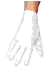 Roma RM-GL102 Бели ръкавици с дължина на китката Ромски костюм
