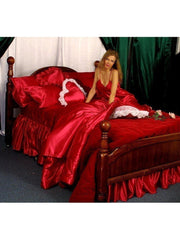 SKU4522 Custom Made Lingerie Satin Twin Sheet Set 39x76 Inches Satin Boutique