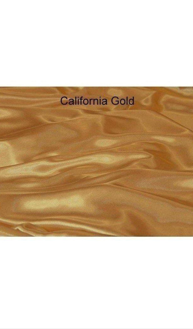 SKU5618, Fitted Bottom Sheet of Sonoma Satin, Calif. Gold, Queen 8 In Satin Boutique